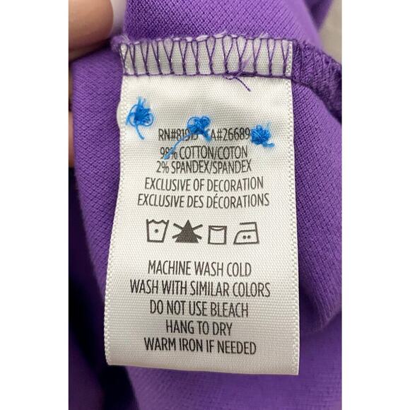 Robert Graham Mens Golf Purple Polo White Striped Collar Sleeves Tailored Fit 2X - Picture 7 of 7